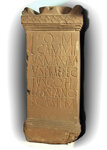 Altar set up by Lucius Cammius Maximus who came from Solva in Austria. Found in 1870.